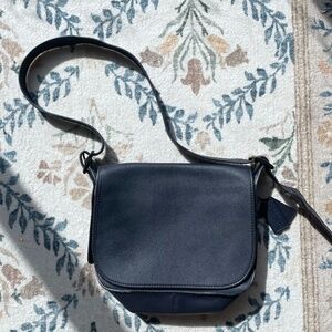 Limited Edition 75th Anniversary Coach Saddle Bag navy